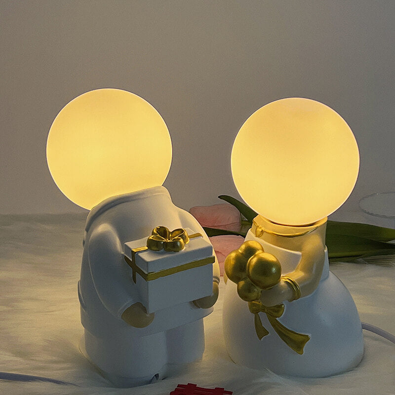 Lampes de table pour le marié et la mariée