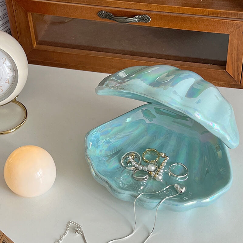 Ceramic Shell Pearl Night Lamp