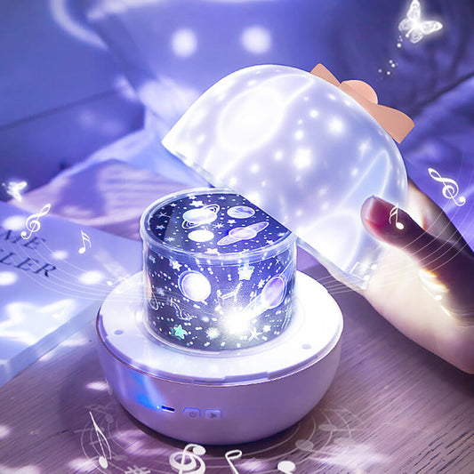 Rotate Bow Knot Star Projector Lamp