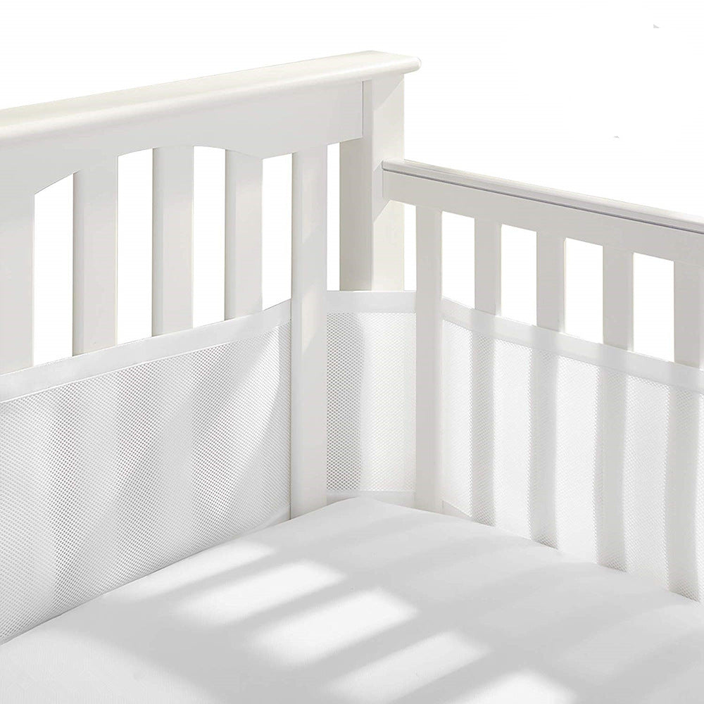 Krippenschutz Baby Antikollisionsbett Zaun Atmungsaktiv Abnehmbare und waschbare Krippenstoßstange