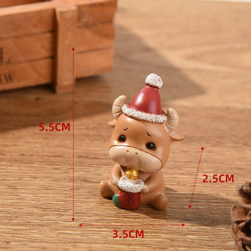 Décorations d'animaux miniatures de Noël