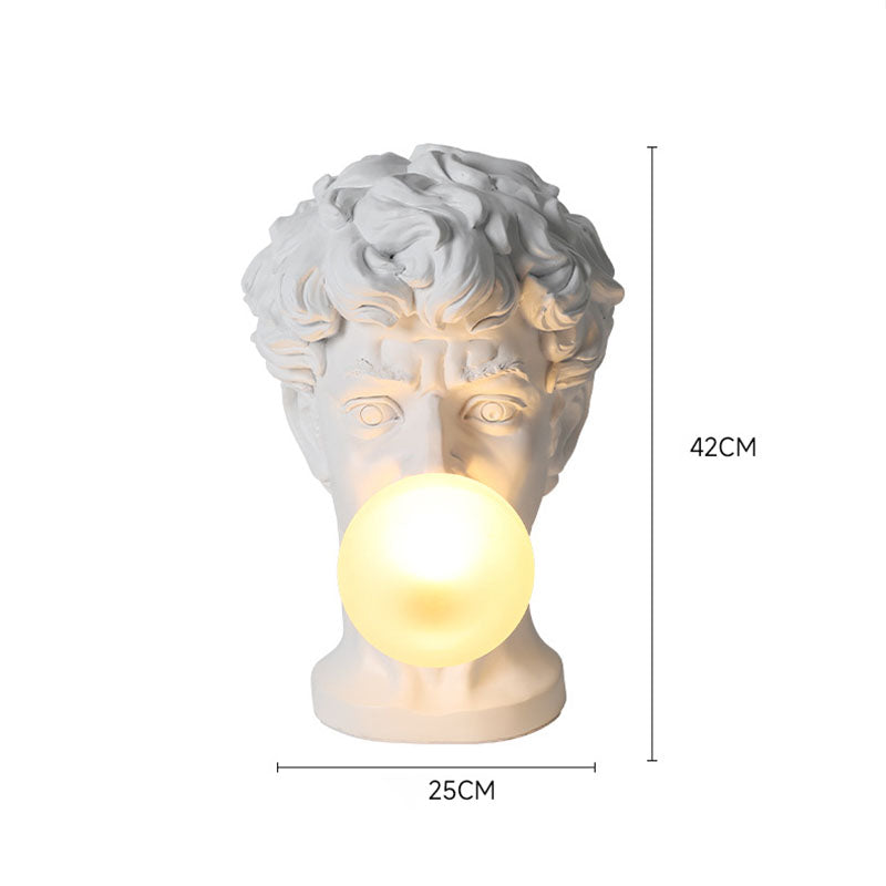 Creative Sculpture David Bubble Blowing Table Lamp