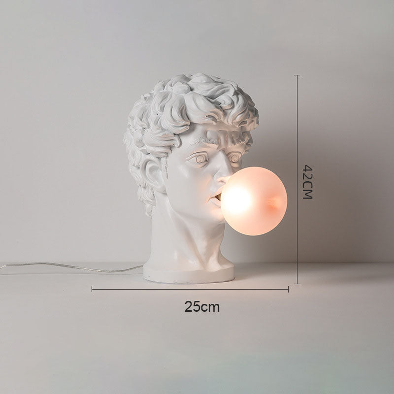 Creative Sculpture David Bubble Blowing Table Lamp