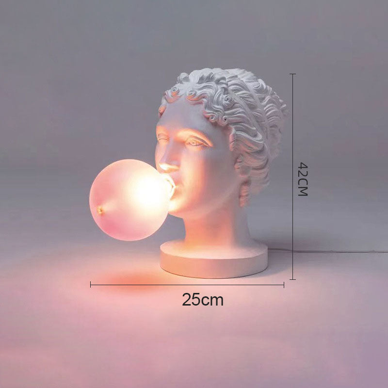 Creative Sculpture David Bubble Blowing Table Lamp