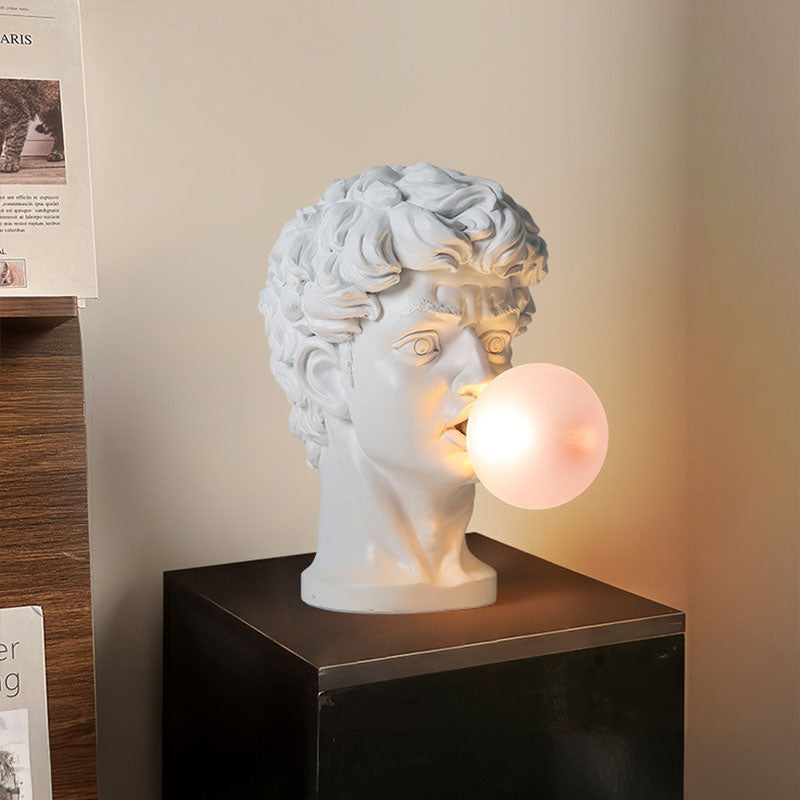 Creative Sculpture David Bubble Blowing Table Lamp
