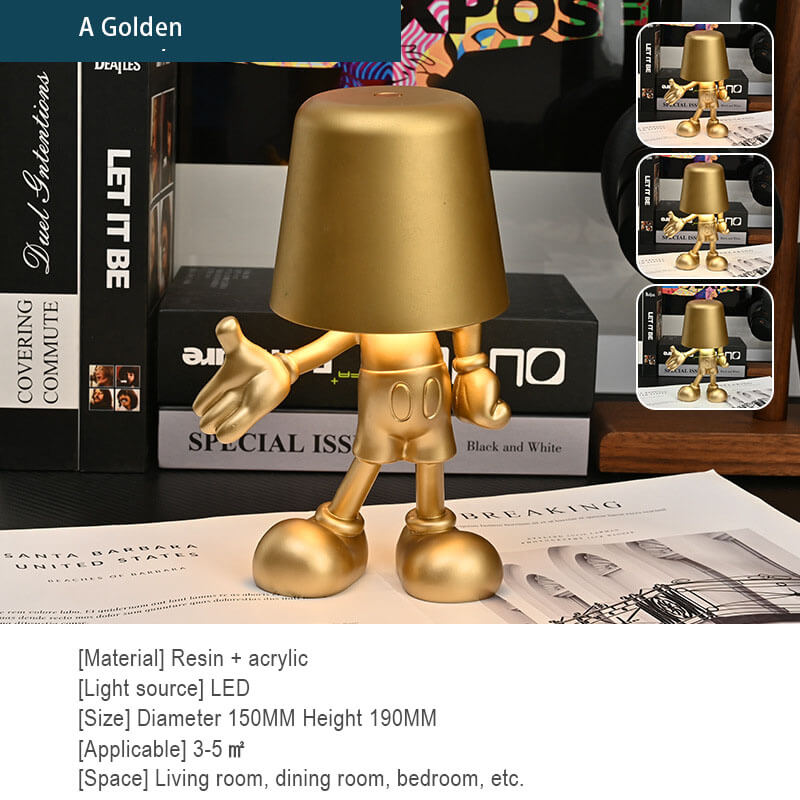 Lampe de bureau à chargement tactile Little Golden Man