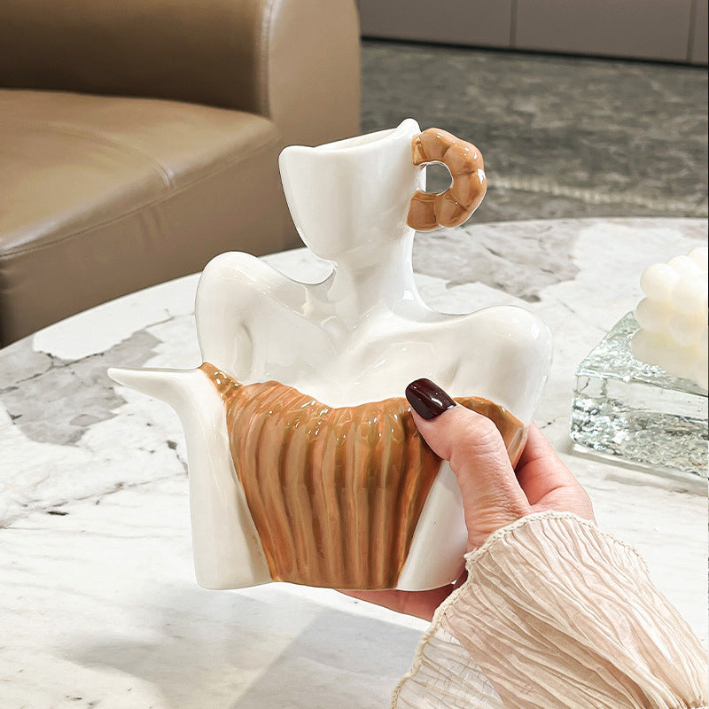 Abstract Art Ceramic Vase