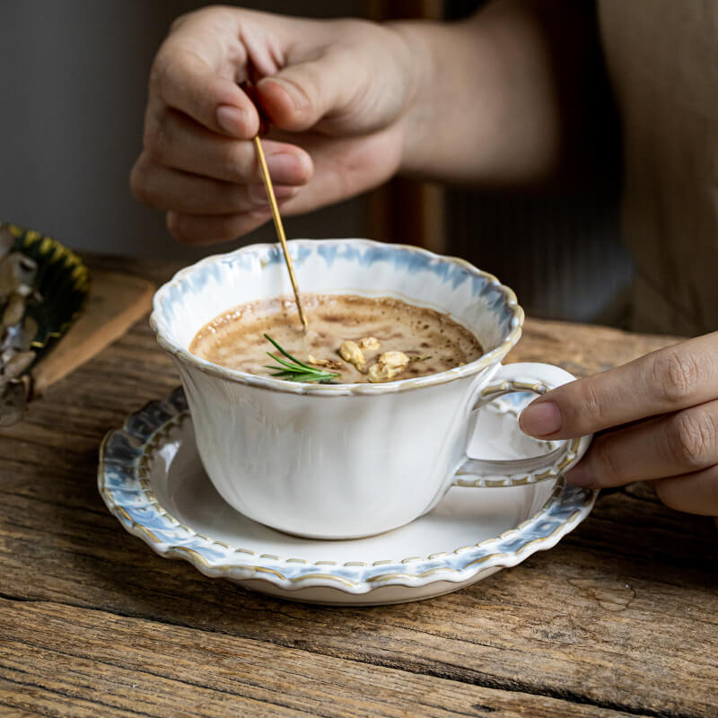 Ensemble tasse à café et sauce Alice