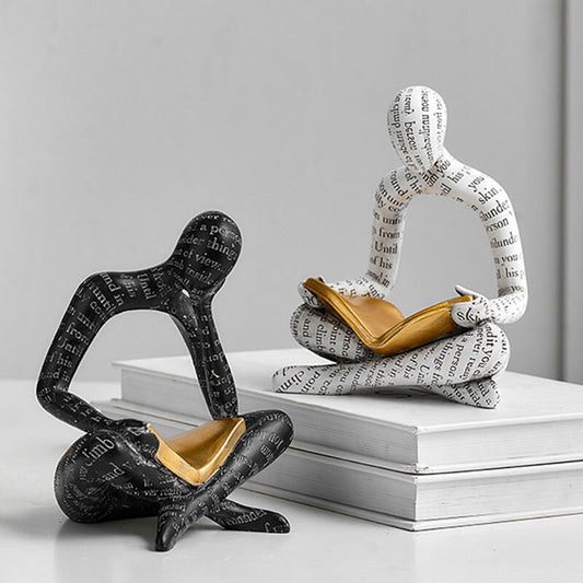 Alphabet Reading Person Ornaments