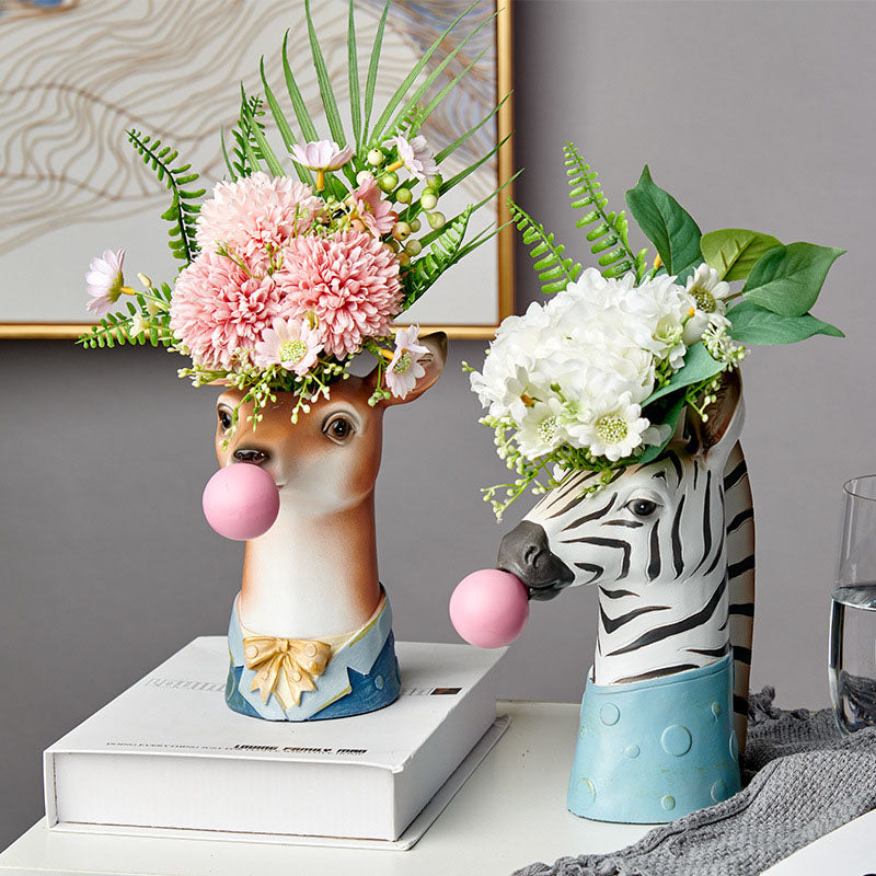 Vase en résine série Animal