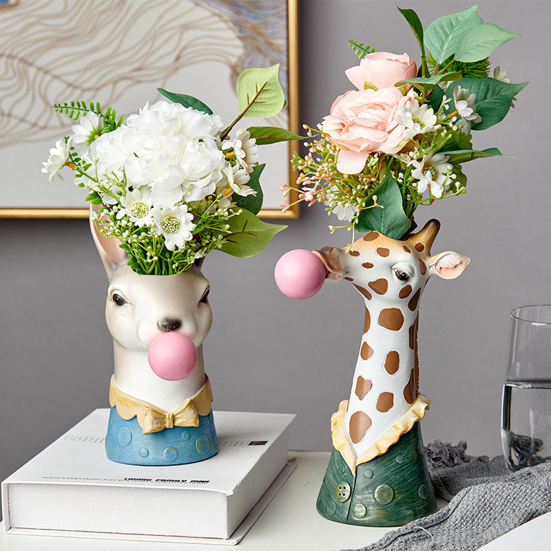 Vase en résine série Animal