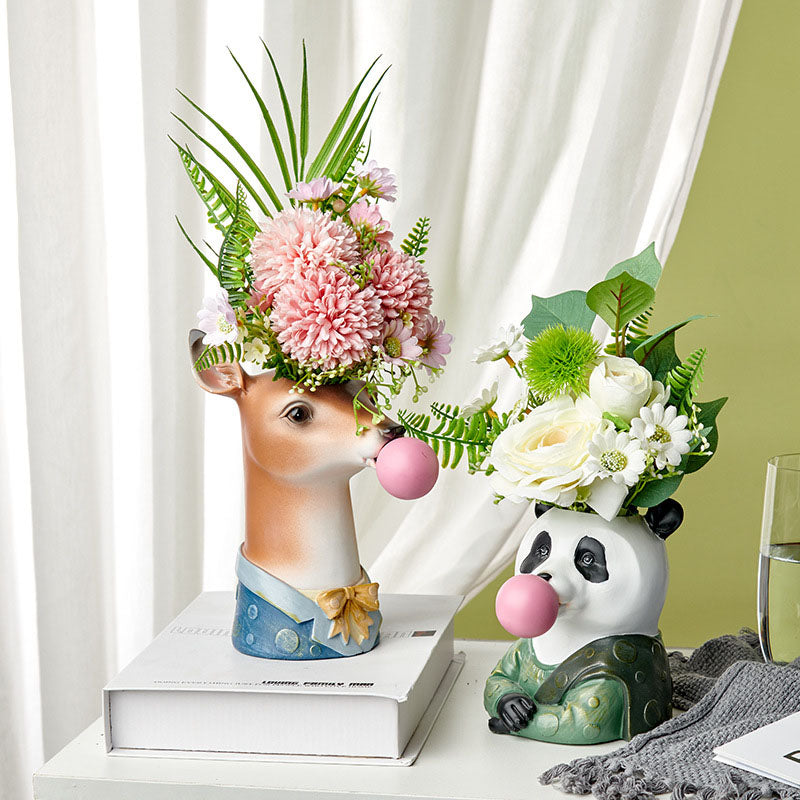 Vase en résine série Animal