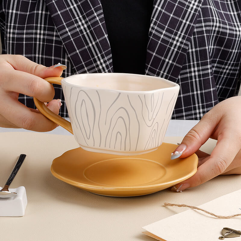 Ensemble de tasses à anneaux annuels