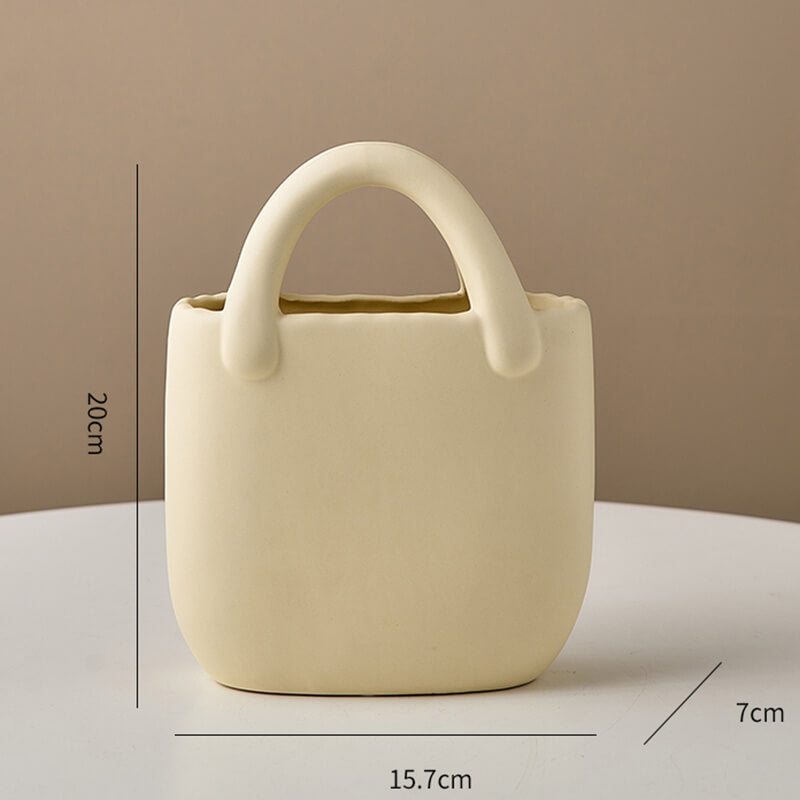 Tasche Keramik Vase