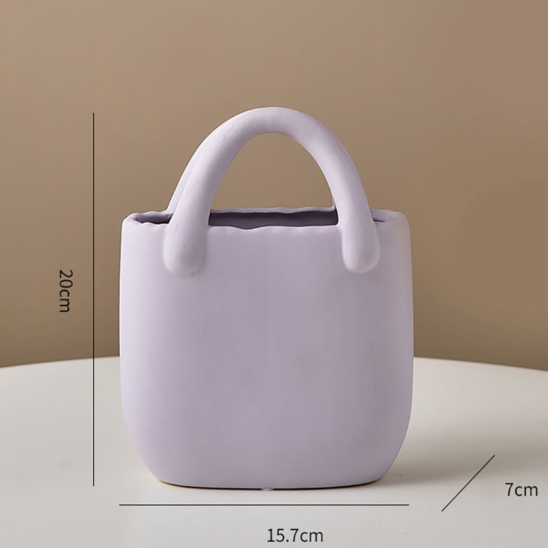Tasche Keramik Vase