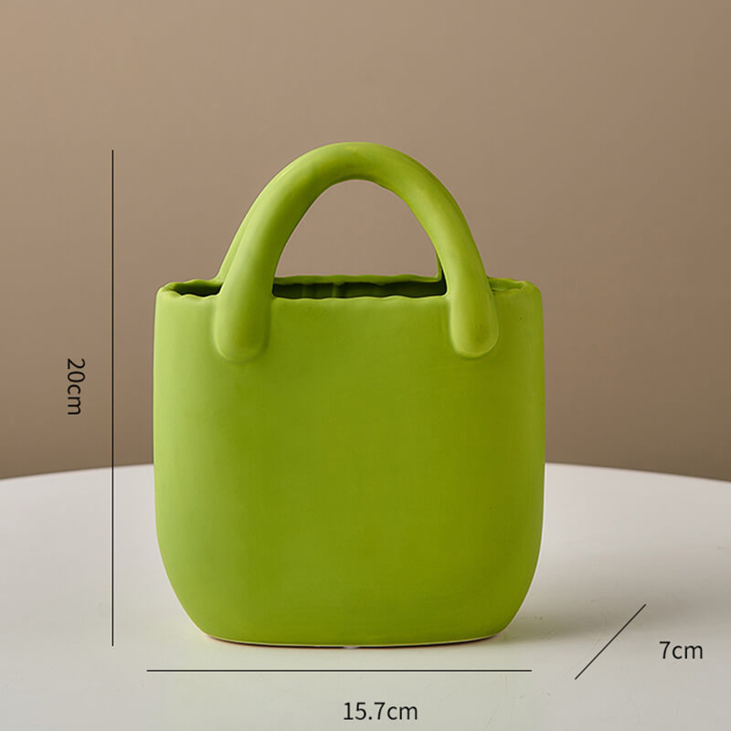 Tasche Keramik Vase