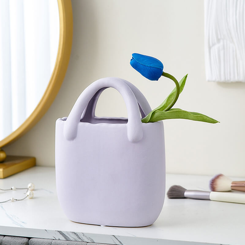 Tasche Keramik Vase