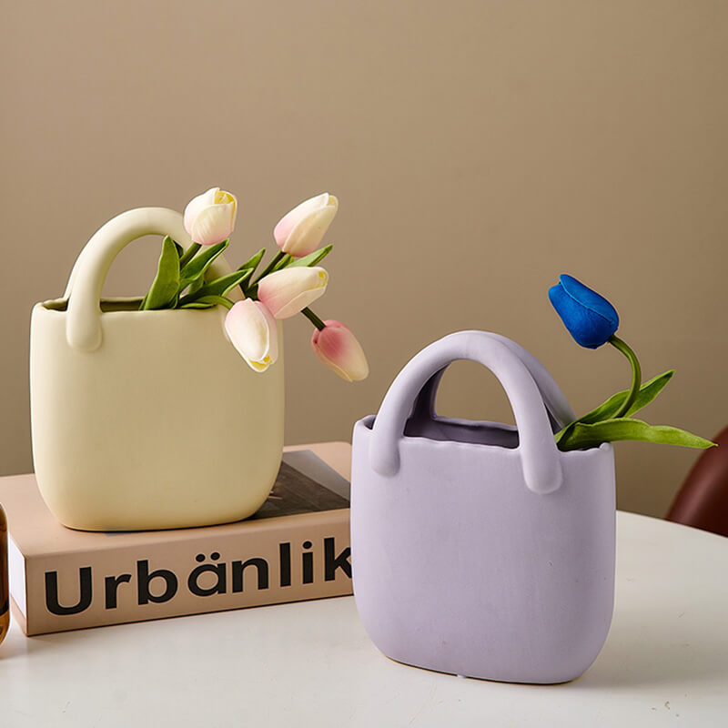 Tasche Keramik Vase
