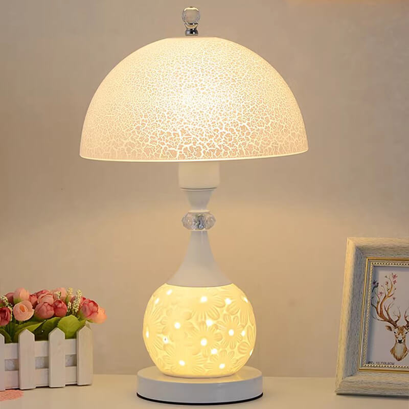 Wunderschöne Crack Keramik Tischlampe