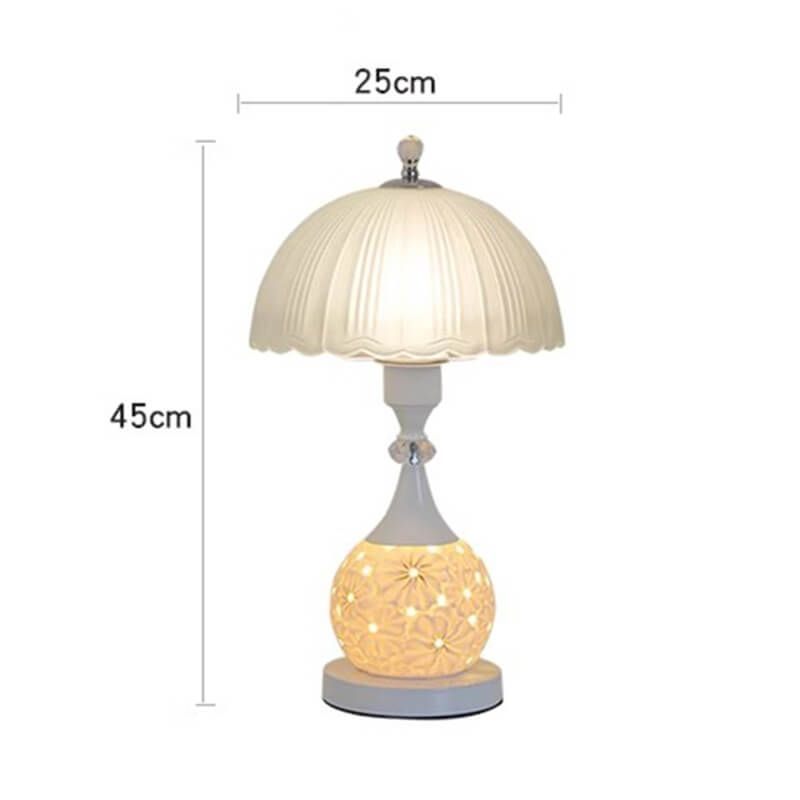 Wunderschöne Crack Keramik Tischlampe