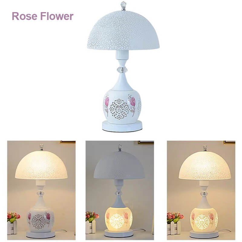 Wunderschöne Crack Keramik Tischlampe