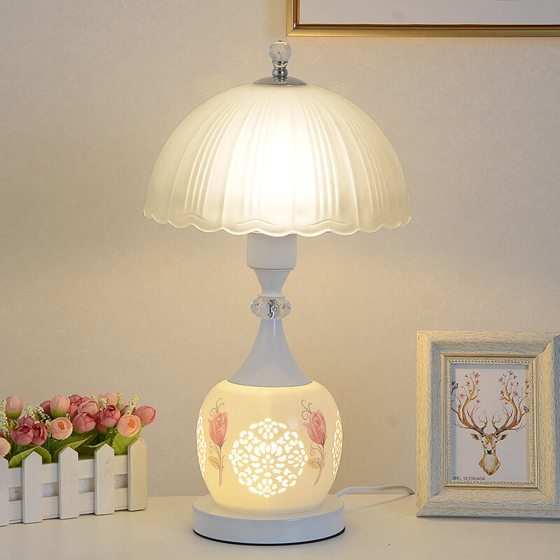 Wunderschöne Crack Keramik Tischlampe