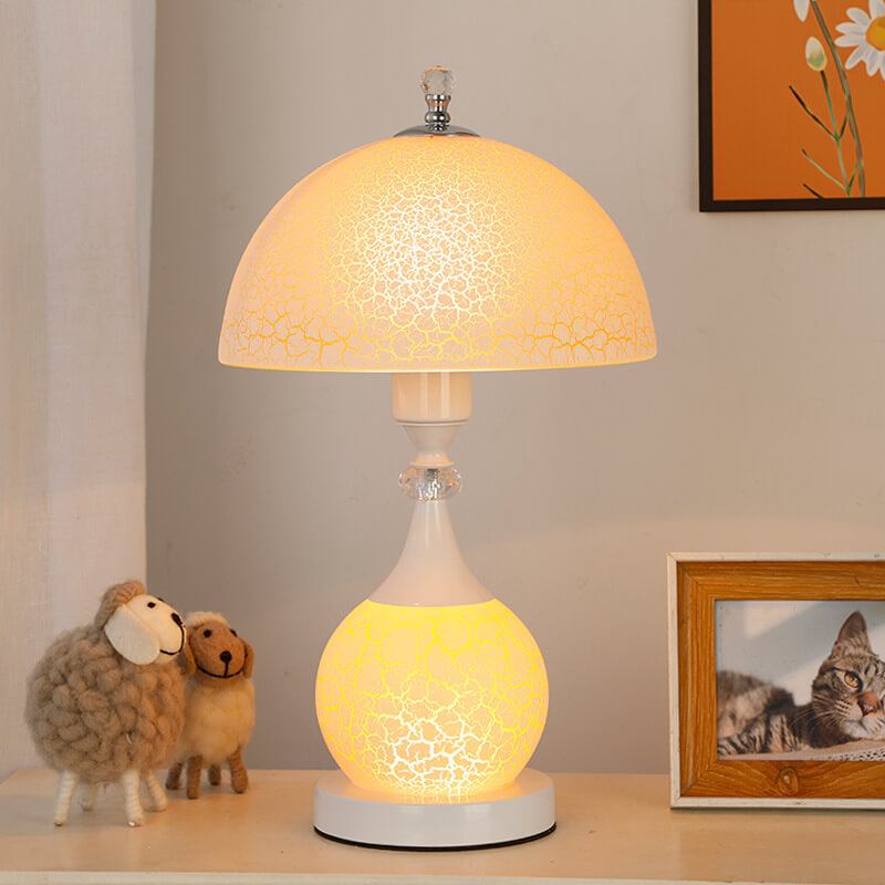 Wunderschöne Crack Keramik Tischlampe