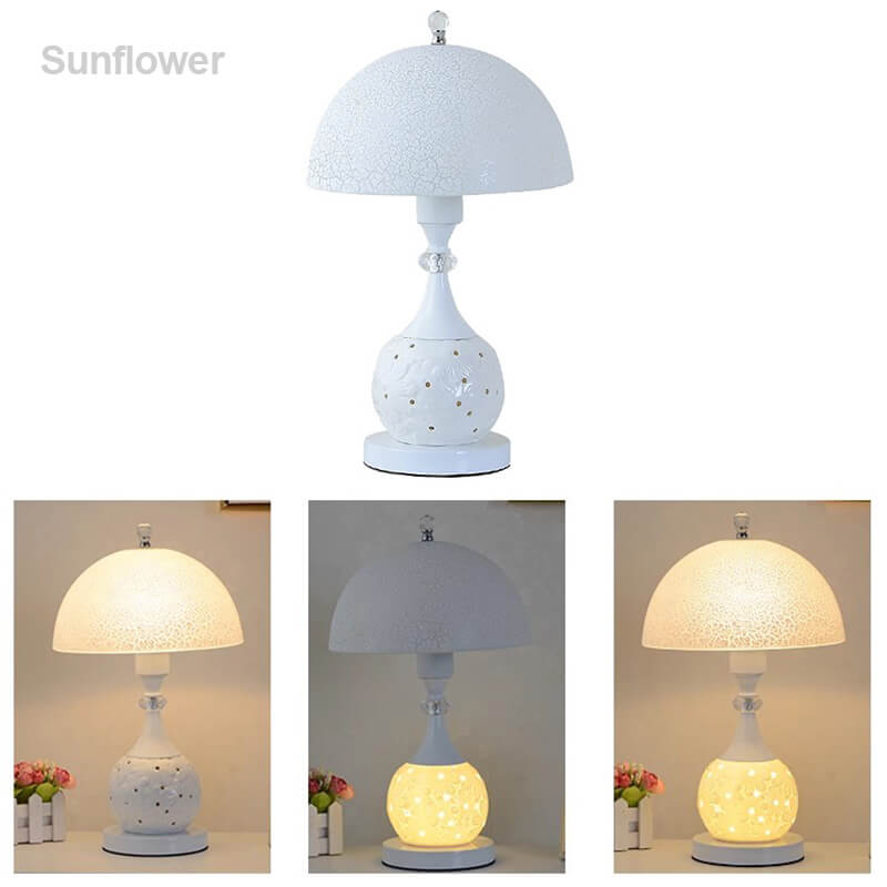 Wunderschöne Crack Keramik Tischlampe