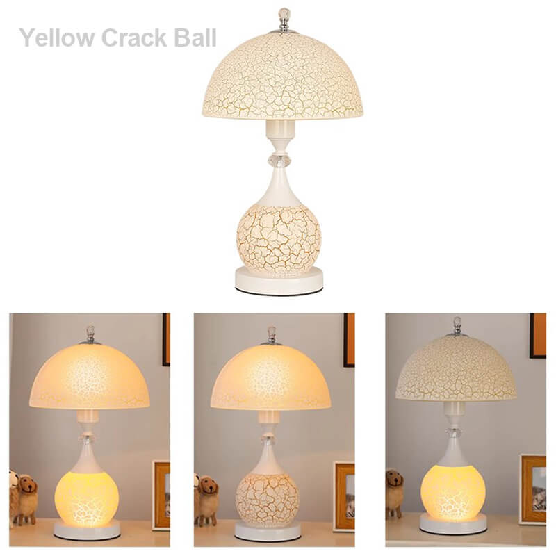 Wunderschöne Crack Keramik Tischlampe