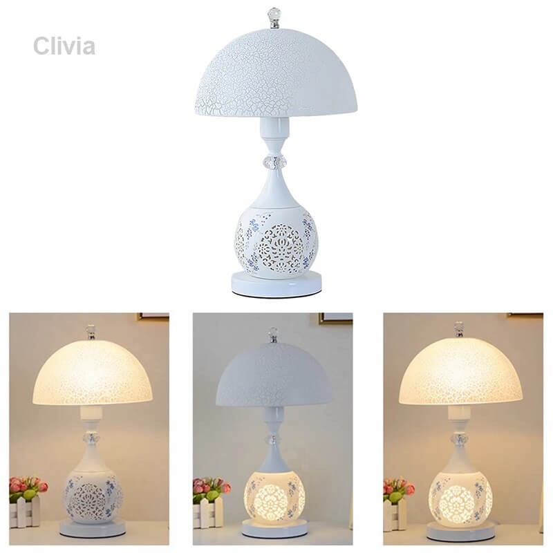 Wunderschöne Crack Keramik Tischlampe