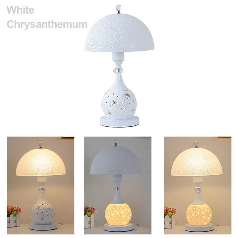 Wunderschöne Crack Keramik Tischlampe