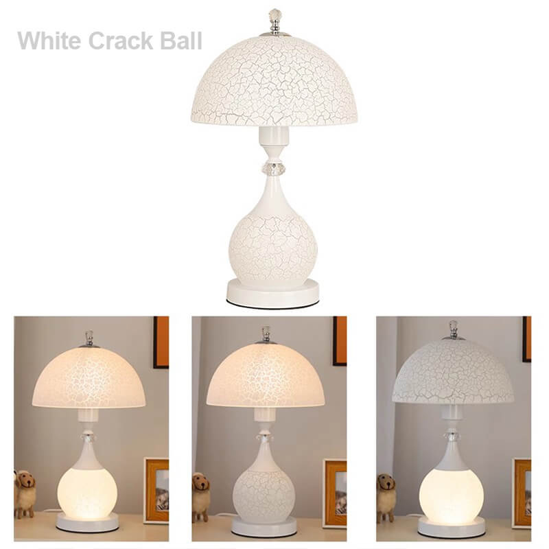 Wunderschöne Crack Keramik Tischlampe