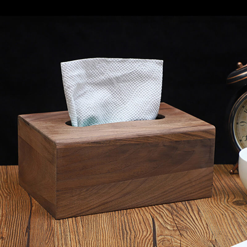 Black Walnut Tissue Box