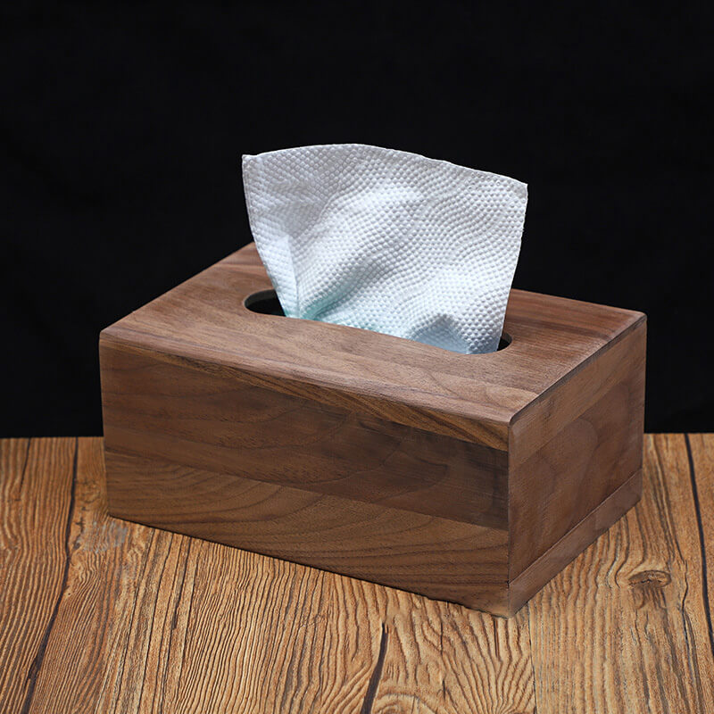 Black Walnut Tissue Box