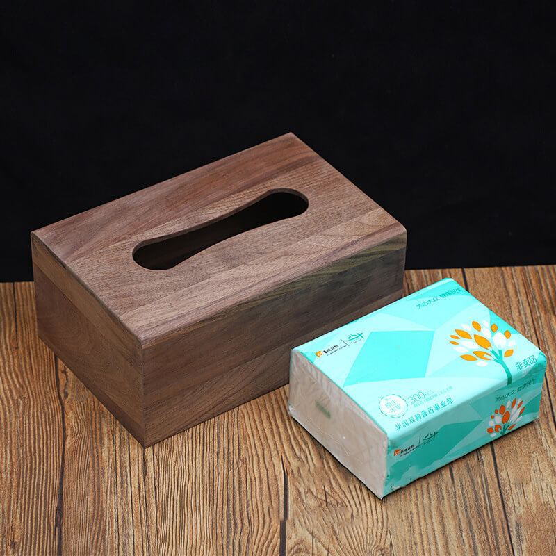 Black Walnut Tissue Box