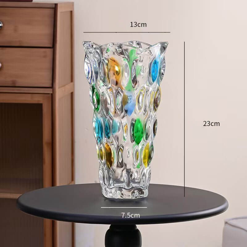 Böhmische Glasvase