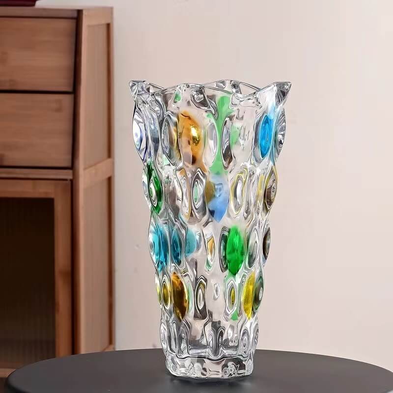 Böhmische Glasvase
