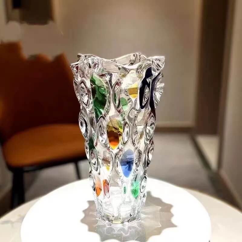 Böhmische Glasvase