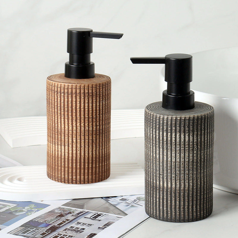 Brushed Cylindrical Lotion Dispenser
