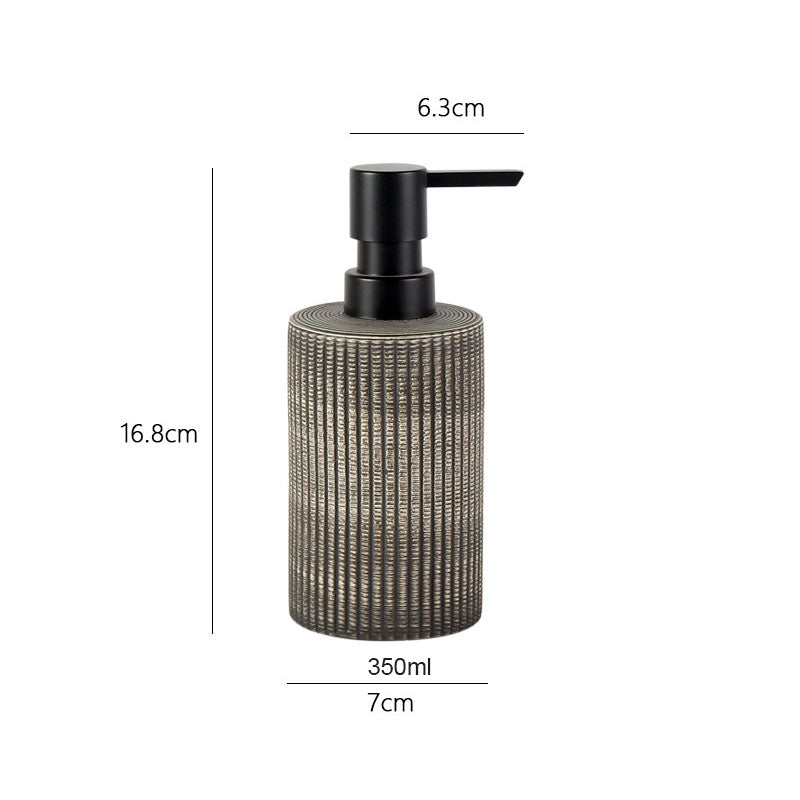 Brushed Cylindrical Lotion Dispenser