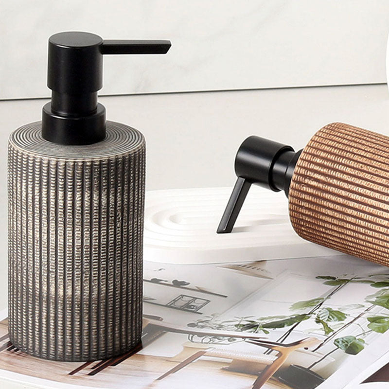 Brushed Cylindrical Lotion Dispenser