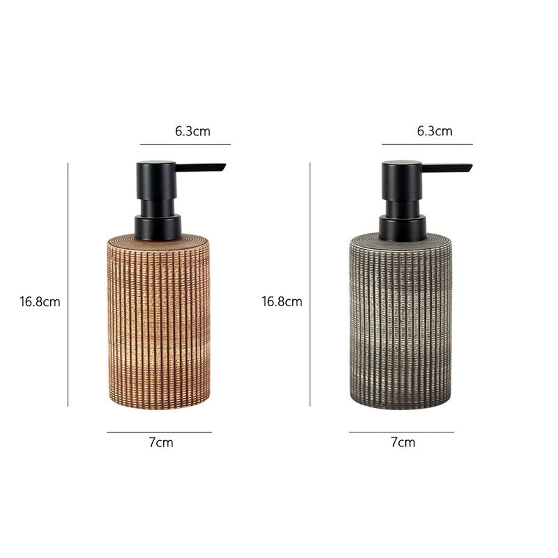 Brushed Cylindrical Lotion Dispenser
