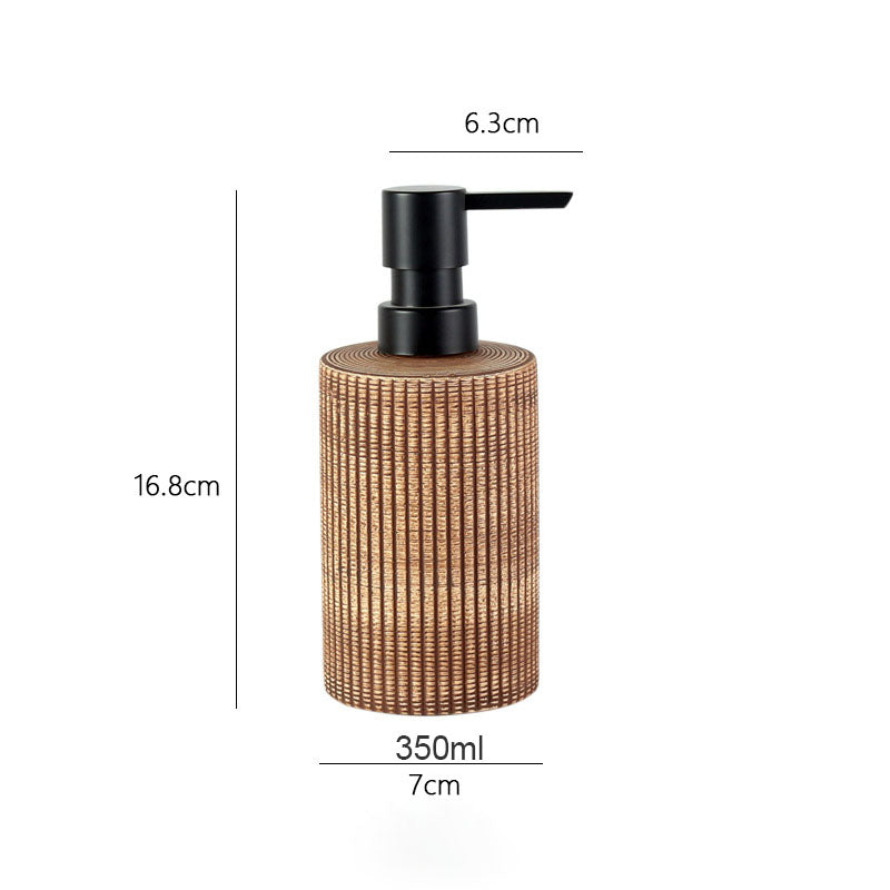 Brushed Cylindrical Lotion Dispenser