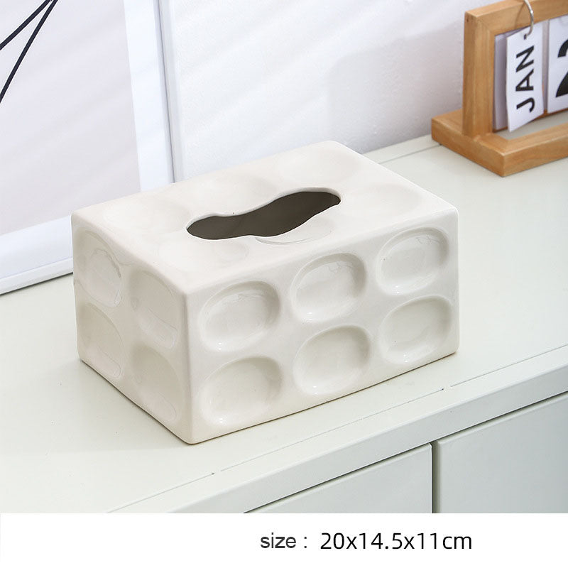 Bubble Ceramic Tissue Box