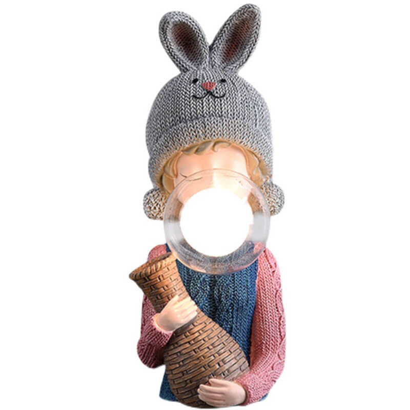 Lampe de bureau à bulles en forme d'oreille de lapin