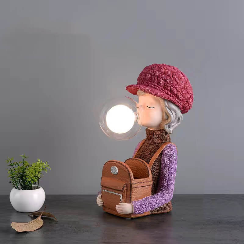 Lampe de bureau à bulles en forme d'oreille de lapin