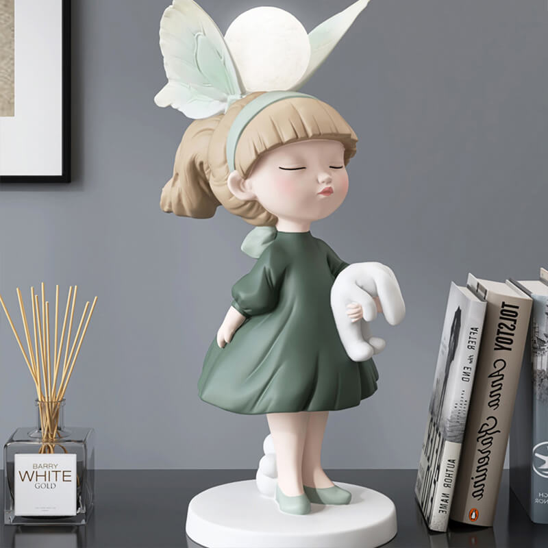 Lampe décorative fille papillon