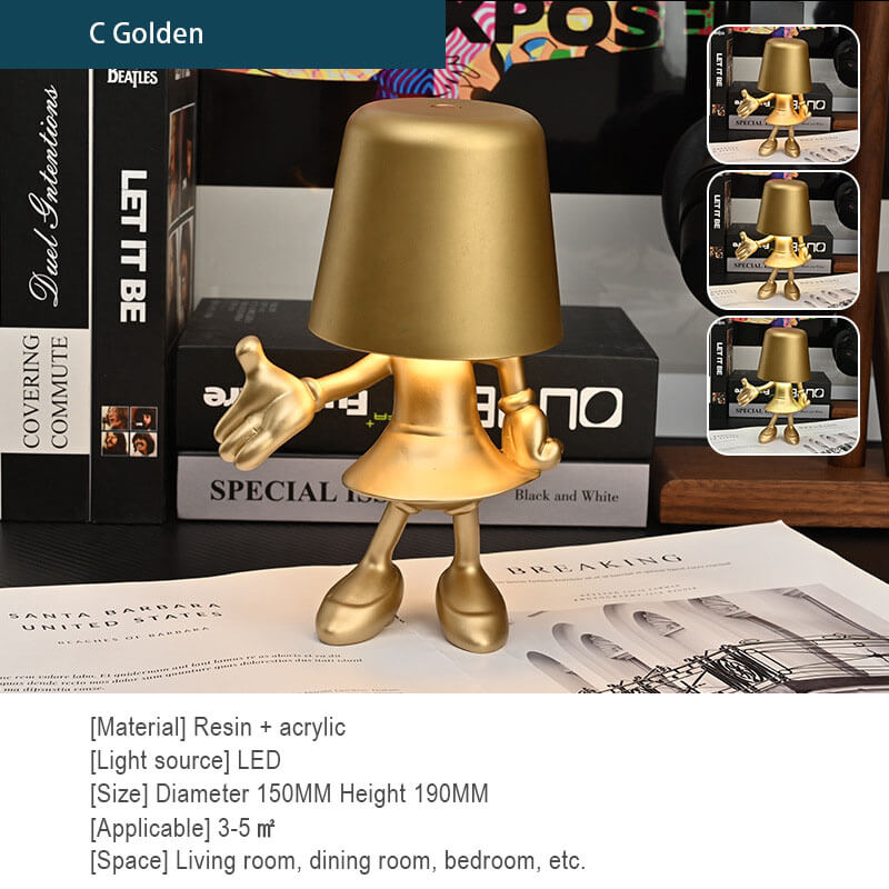 Lampe de bureau à chargement tactile Little Golden Man