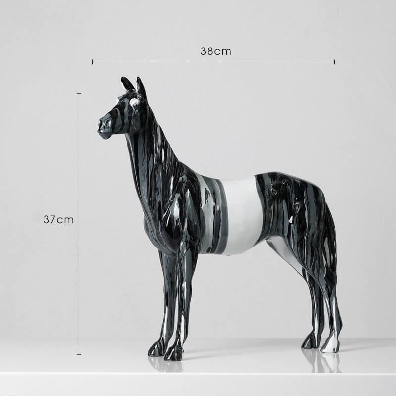 Ornements décoratifs de chevaux de camouflage