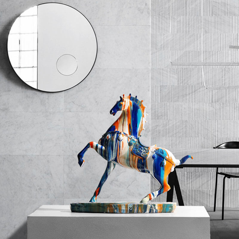 Ornements décoratifs de chevaux de camouflage